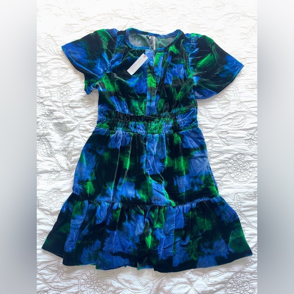 Anthropologie Somerset Velvet Mini Dress. XS Petite. It has pockets. NWT - Picture 3 of 7